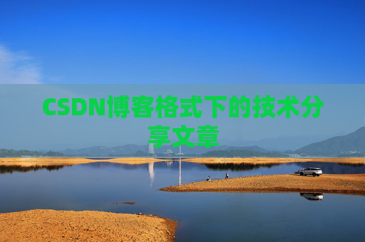 CSDN博客格式下的技术分享文章